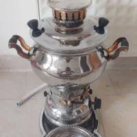 سماور گازی با سینی و کاسه