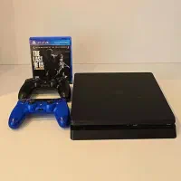 ps4 slim دودسته با بازی the last of us 1|کنسول، بازی ویدئویی و آنلاین|رشت, تازه آباد|دیوار