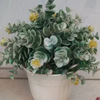 ۳ عدد گلدان گل مصنوعی بنسای و شمشاد|گل مصنوعی|تهران, پونک|دیوار