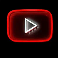 چراغ تزئینی مدل نئون لوگو یوتیوب