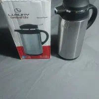 فلاسک چای استیل ۱/۳ وپیک نیک وسطل ودستمال کاغذی