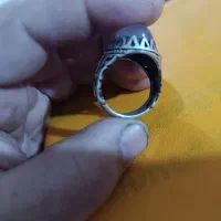 عقیق سوسنی با رکاب نقره|جواهرات|قم, کوه سفید|دیوار
