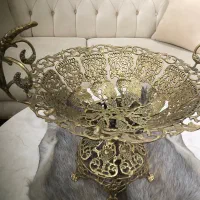 میوه خوری و شیرینی خوری برنجی|صنایع دستی و سایر لوازم تزئینی|سهند, |دیوار