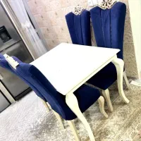 میز غذا خوری چوبی 4نفره|میز و صندلی غذاخوری|لوندویل, |دیوار