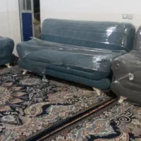 مبل ۷ نفره سفارشی با چوب روس