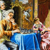 تابلو فرش شطرنج باز|تابلو فرش|ارومیه, |دیوار