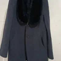 پالتو یقه خز دار مردانه پارچه ایتالیایی سایز52
