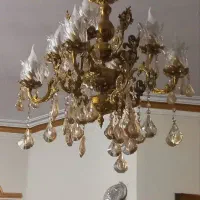 لوستر برنز ۴شاخه و۸شعله،