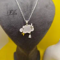 گردنبند زنانه مدل ابر و صاعقه (مجموعه اِلیس)