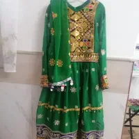 لباس افغانی دخترانه سالم تمیز