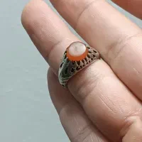 ۲تا انگشتر کهنه قدیمی نقره|جواهرات|آفتاب, |دیوار