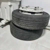 ۲ عدد رینگ و لاستیک سایز ۱۴ پژو