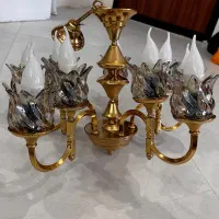 ۲عدد لوسترجنس برنج باکیفیت  (آویزم داره)