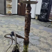 قلیون قلیان چوبی بزرگ نو اکبند چوب گردو