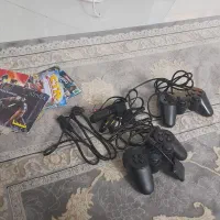 تلویزیون. و۲عدد دسته بازی وفیش دستگاه