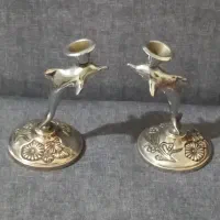 گلدان و سماور و شمعدان برنجی|سماور، چای‌ساز، قهوه‌ساز|نسیم‌شهر, |دیوار