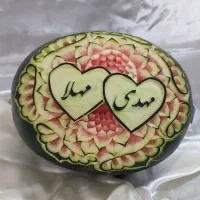 حکاکی هندوانه و کدو یلدا|خدمات پذیرایی، مراسم|نیشابور, میدون بار|دیوار