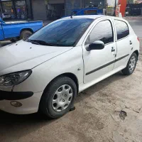 پژو۲۰۶سفید|خودرو سواری و وانت|دابودشت, |دیوار