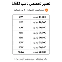 تعمیر تخصصی لامپ LED و منبع تغذیه|خدمات پیشه و مهارت|یزد, |دیوار