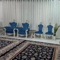 مبلمان سلطنتی ۹ نفره با میز و۲عسلی و میز تلویزیون