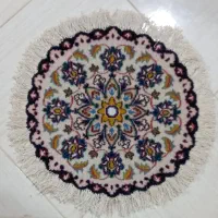 زیرتلفنی دستبافت نایین طرح قلب|فرش|نائین, |دیوار