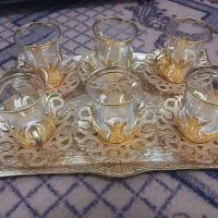 چایی خوری برنجی|ظروف سرو و پذیرایی|مشهد, طلاب|دیوار