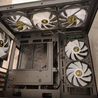 کیس آکواریومی شیشه ای نو با سه فن اضافه|رایانه رومیزی|چابهار, |دیوار