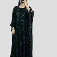 عبا مخمل پولکی سبز|لباس|رشت, لاکان شهر|دیوار