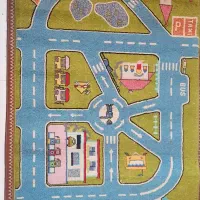 دو عدد فرش کودک یک و نیم متری