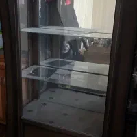 بوفه ویترین چوبی