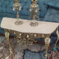 آینه و شمعدان برنزی