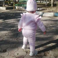 ست بافت دخترونه|کفش و لباس بچه|گرگان, |دیوار