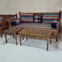 تخت سنتی کیان با رنگ( شاپان و پلی استر)|مبلمان خانگی و میز عسلی|کرج, پیشاهنگی|دیوار