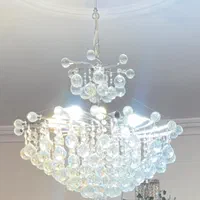 سه عدد لوستر کریستال در حد