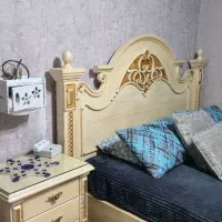 تخت دونفره با تشک بدون شکستگی در حد نو