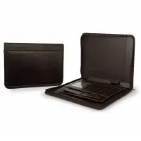 کیف کلاسوری چرم دور زیپ