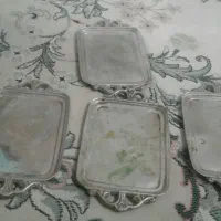 5 عدد سینی کوچک قدیمی عیتقه|کلکسیون اشیاء عتیقه|قم, پردیسان|دیوار