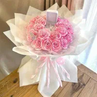 گل ربانی با روبان