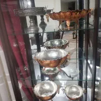 5 ظرف مسی نو و استفاده نشده|صنایع دستی و سایر لوازم تزئینی|اصفهان, آبشار|دیوار