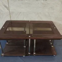 میز جلو مبلی چوبی پنج تکه