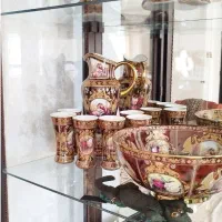 بوفه دو تکه چوبی|بوفه، ویترین، کنسول|بروجرد, |دیوار