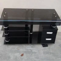 زیر تلویزیون شیشه ای