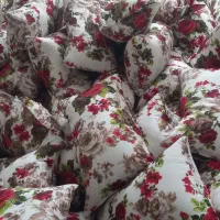 الیاف سفید ورنگی  پفکی|رختخواب، بالش، پتو|دزفول, |دیوار