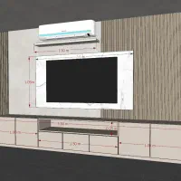 طراحی سه بعدی و اجرای تی وی وال tv wall|خدمات پیشه و مهارت|کرج, فاز ۳ گوهردشت|دیوار