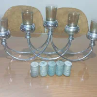 جا شمعدونی با شمع|صنایع دستی و سایر لوازم تزئینی|کیش, |دیوار