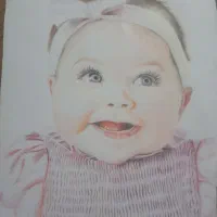 نقاشی چهره مدادرنگ