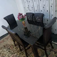 میز و صندلی ناهارخوری 6نفره چوبی