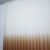 پرده حریر ابر و بادی طوسی، صورتی، قهوه ای