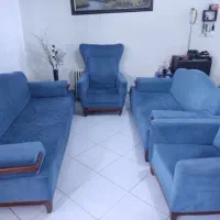 مبل ۷ نفره پایه چوبی|مبلمان خانگی و میز عسلی|تهران, شادمان|دیوار