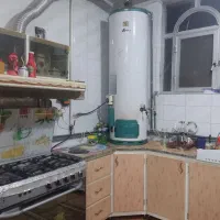 کابینت کامل آشپز خانه تمام فلز همراه با هود|آبچکان و نظمدهنده ظروف|بروجن, |دیوار